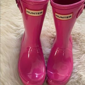 Pink Hunter Rain Boots Size 13